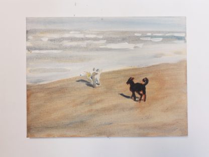 Peinture: Chiens heureux 1