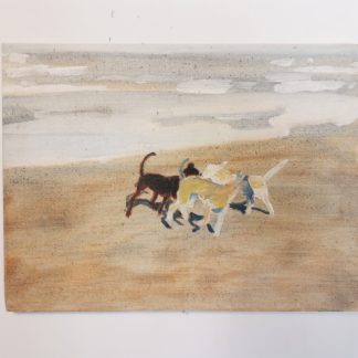 Peinture: Chiens heureux 4