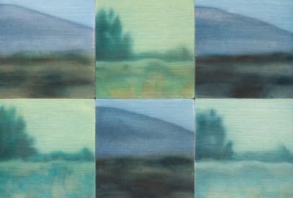 Peinture: Fragments de paysage bleus